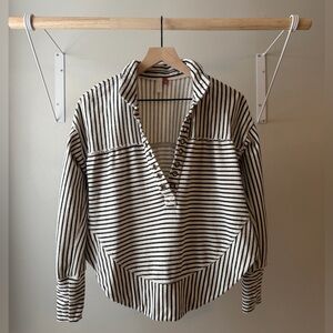 Pilcro Spliced Henley Top